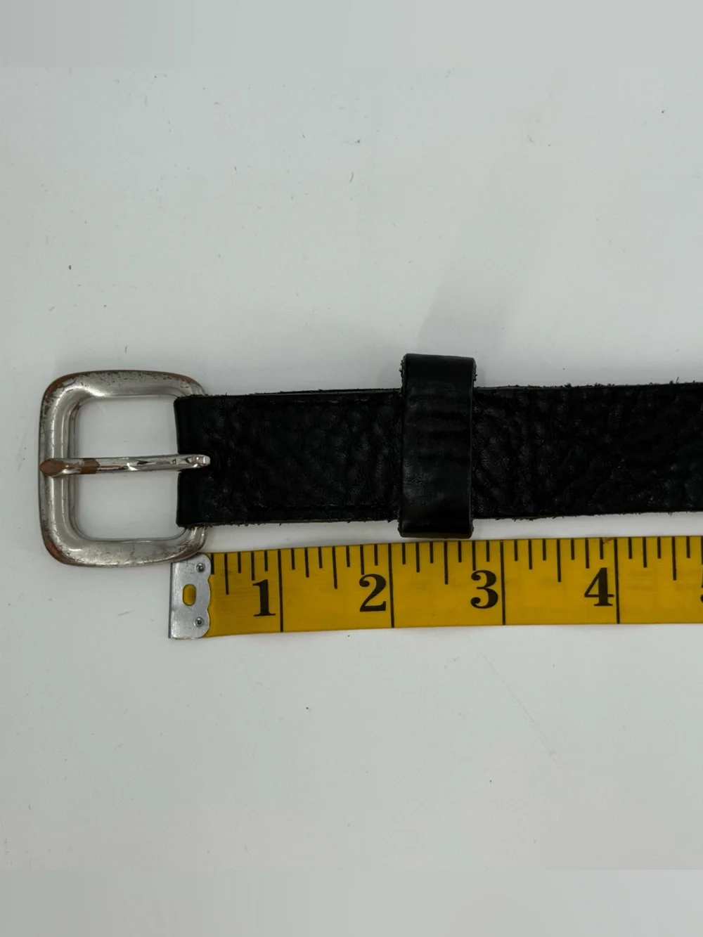 Vintage Banana Republic Black Pebbled Leather Belt 34
